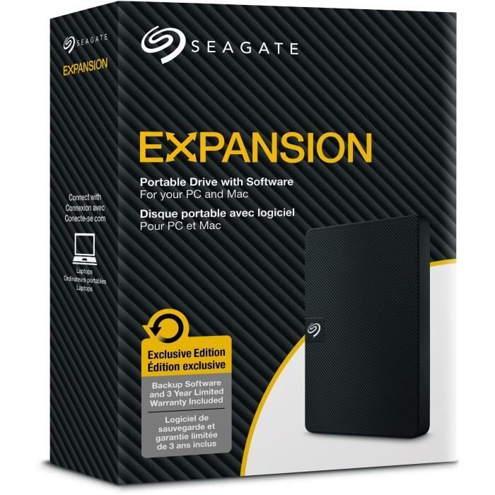 Disque dur external Seagate 4TB Expansion Portable USB3.0 + Recuperation of the donnees offered