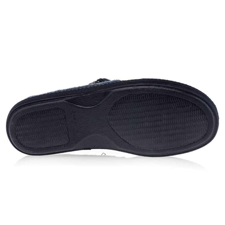 Blauwe herenslippers