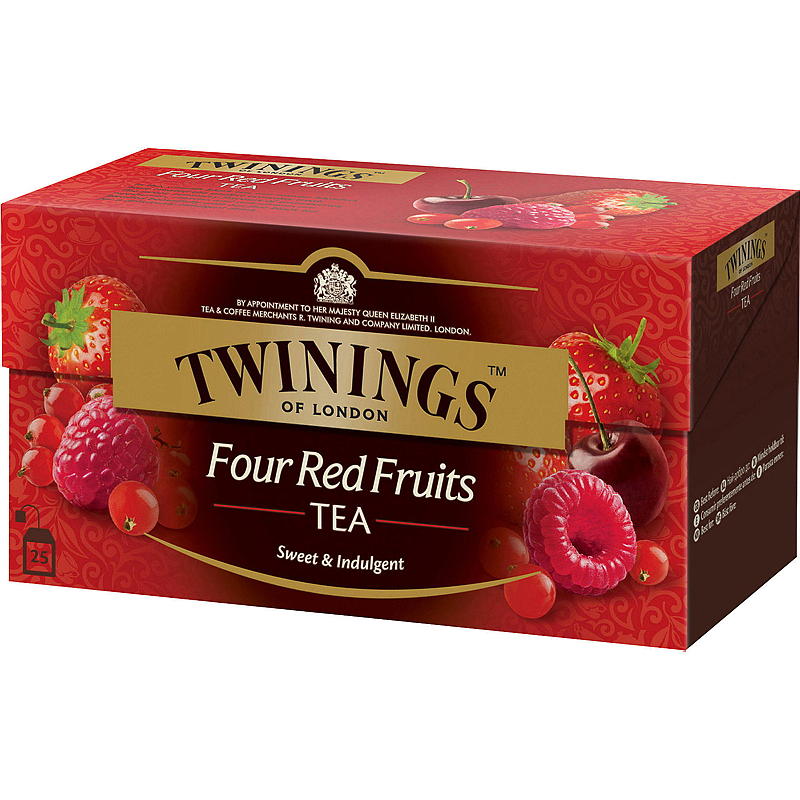 Twinings Fire røde frugter 25 poser, Twinings