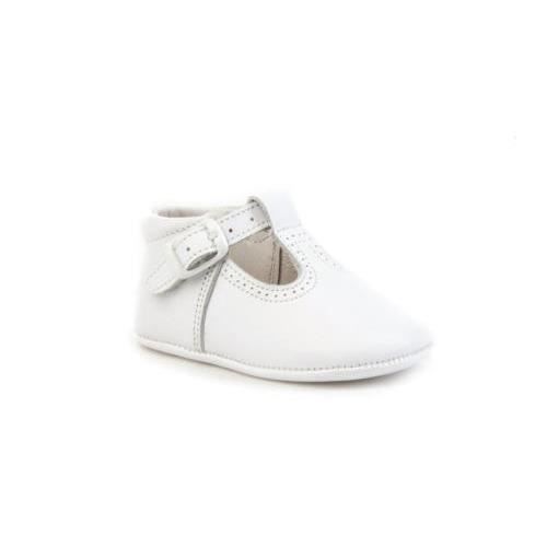 Chaussures bébé - Angelitos - Angelitos 247 Blanc - Cuir - Mixte