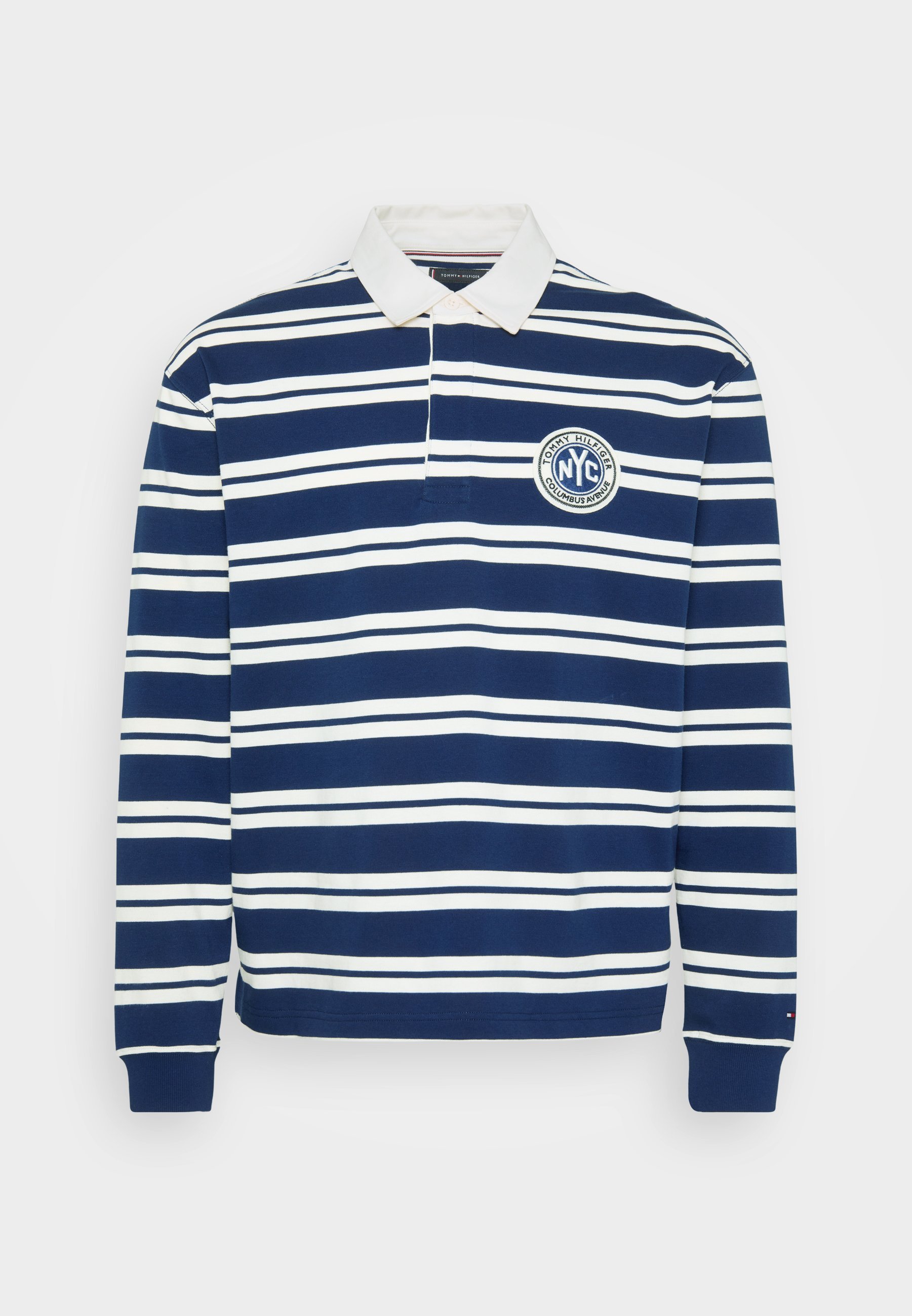 Tommy Hilfiger AUTHENTIC RUGBY STRIPE - Top met lange mouwen - ivoor/preppy marineblauw