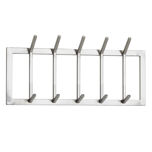 FineBuy Wieszak ścienny metal srebrny