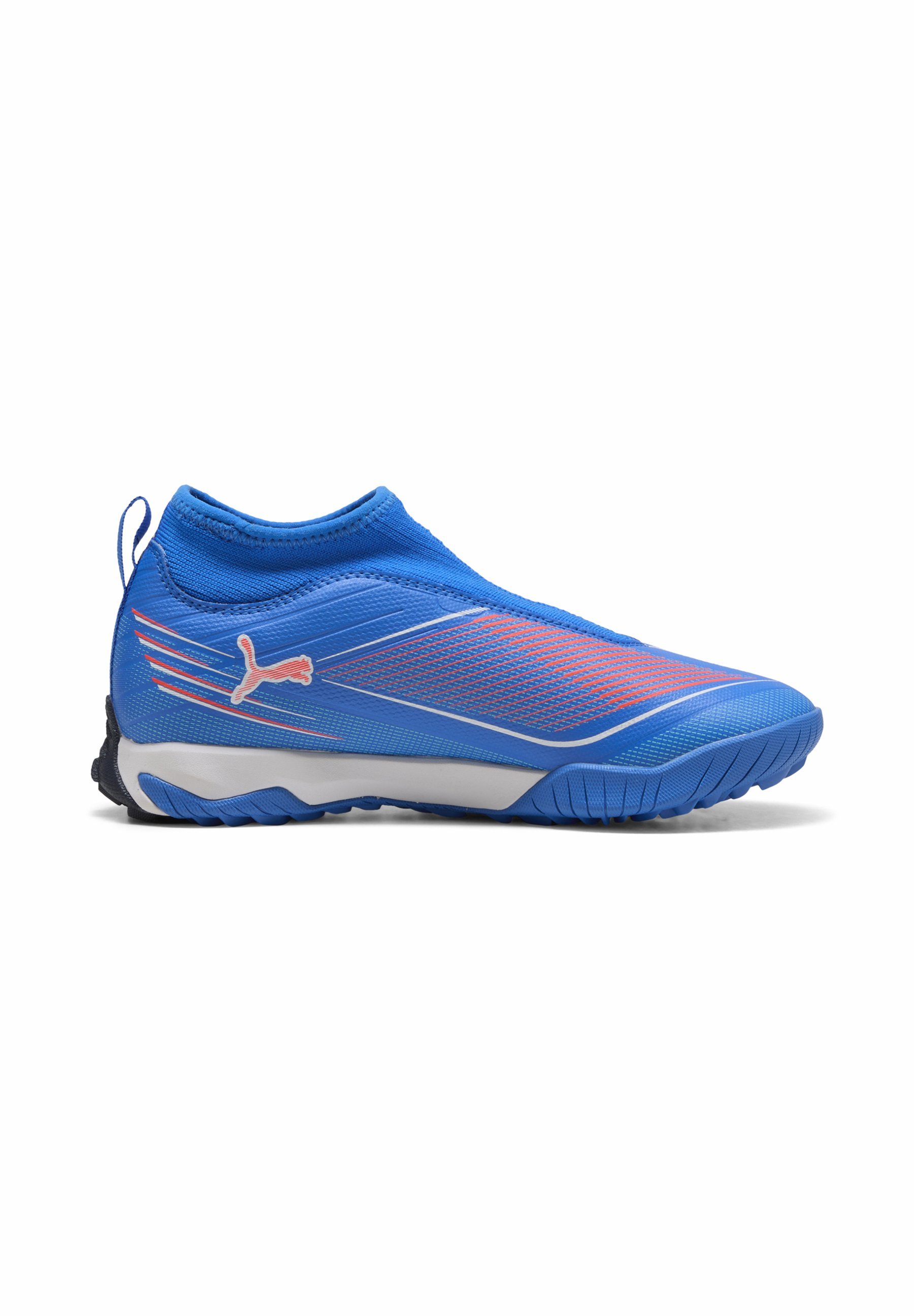 Puma ULTRA 6 MATCH OHNE SCHNÜRUNG - Turf voetbalschoenen - ultrablauw/wit/lichtgevend rood