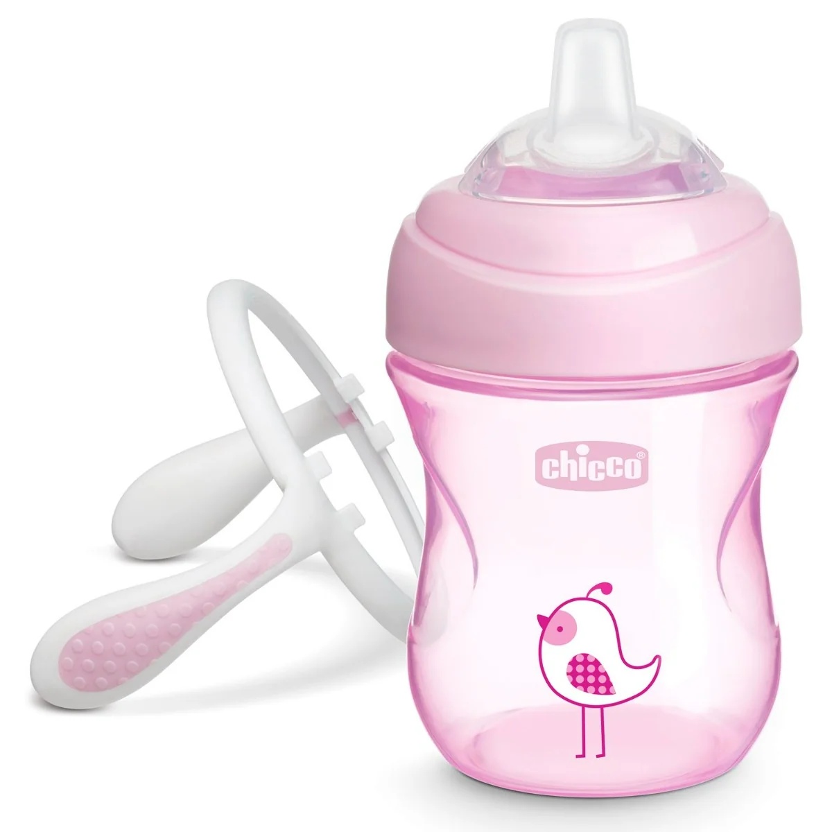 CHICCO Copo de transição Chicco rosa 4 meses
