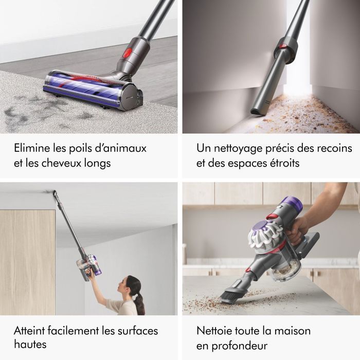 DYSON V7 Advanced - Aspiradora de mano inalámbrica - Potencia de 130 AW - Cepillo motorizado - Ligera y potente