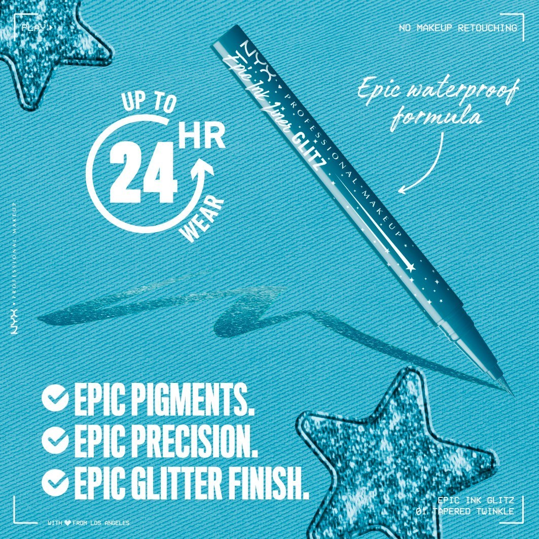 NYX Professional Makeup akių kontūro pieštukas „Epic Ink Liner“ – 1 ml