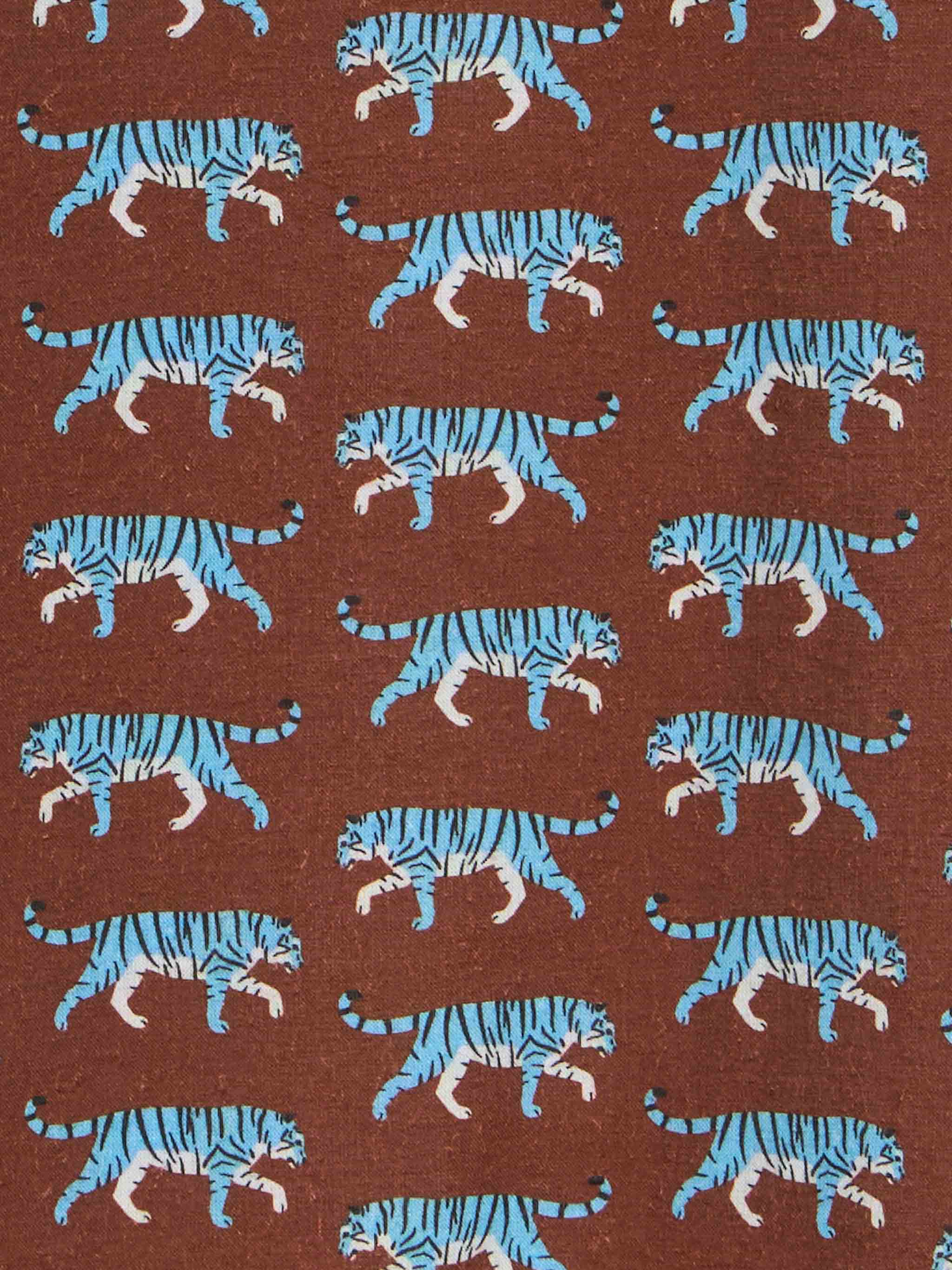 Sharouk Baby Brown katoenen mousseline shirt met tijgerprint