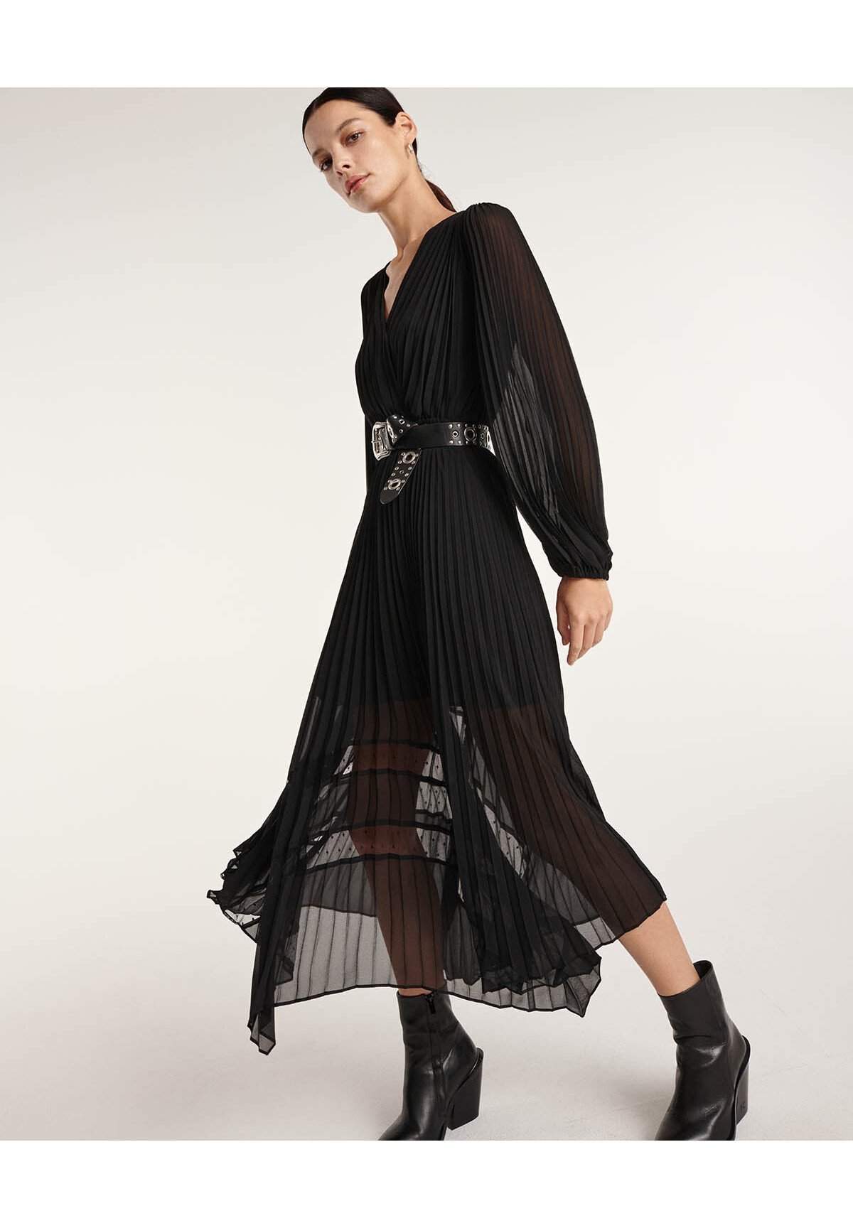 De Kooples dagjurk - zwart