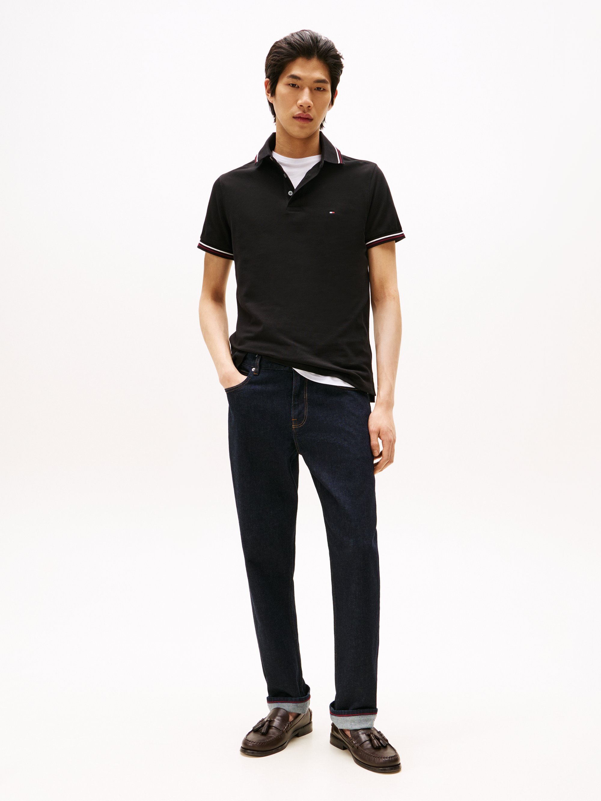 SLIM FIT - Poloskjorter - blackTommy Hilfiger