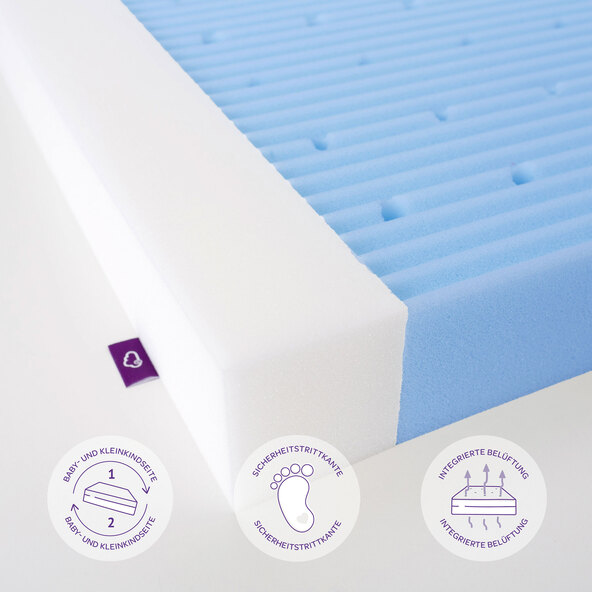 Gitterbedmatras Air Flow Comfort, 70 x 140 x 11 cm