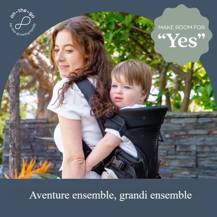 Adjustable 3-in-1 Baby Carrier - DREAMBABY - JOURNEY - Comfortable and Versatile - Newborn to Child up to 15 kg - Black