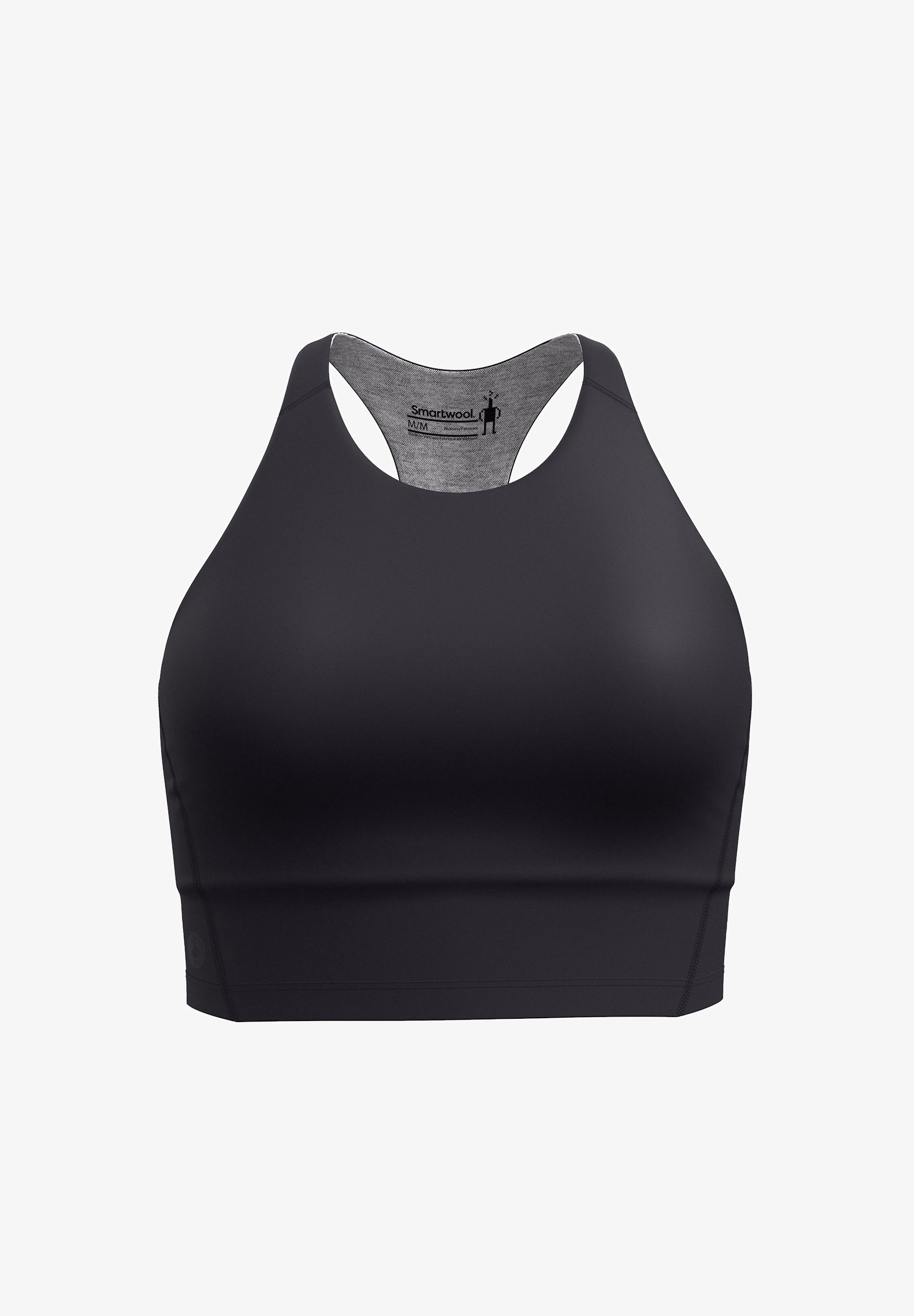 Sutiã esportivo Smartwool ACTIVE CROP - Suporte médio - preto
