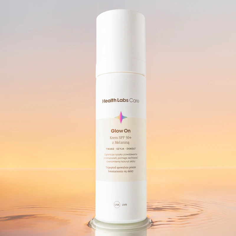 „Health Labs Care“ švytintis kremas SPF 50+ su melaninu, dieninis kremas SPF 50+