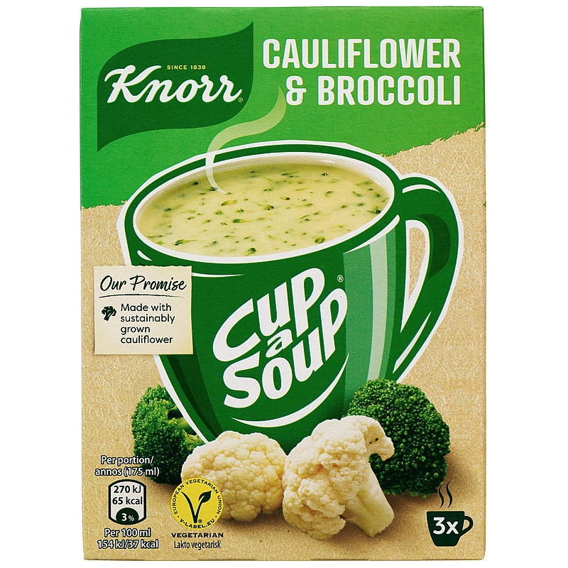 Zuppa Knorr Kop confezione da 3 Cavolfiore/broccoli Knorr