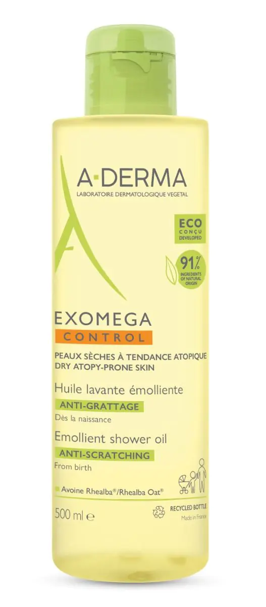 A-Derma Exomega Control Olejek-emolient pod prysznic, 500 ml