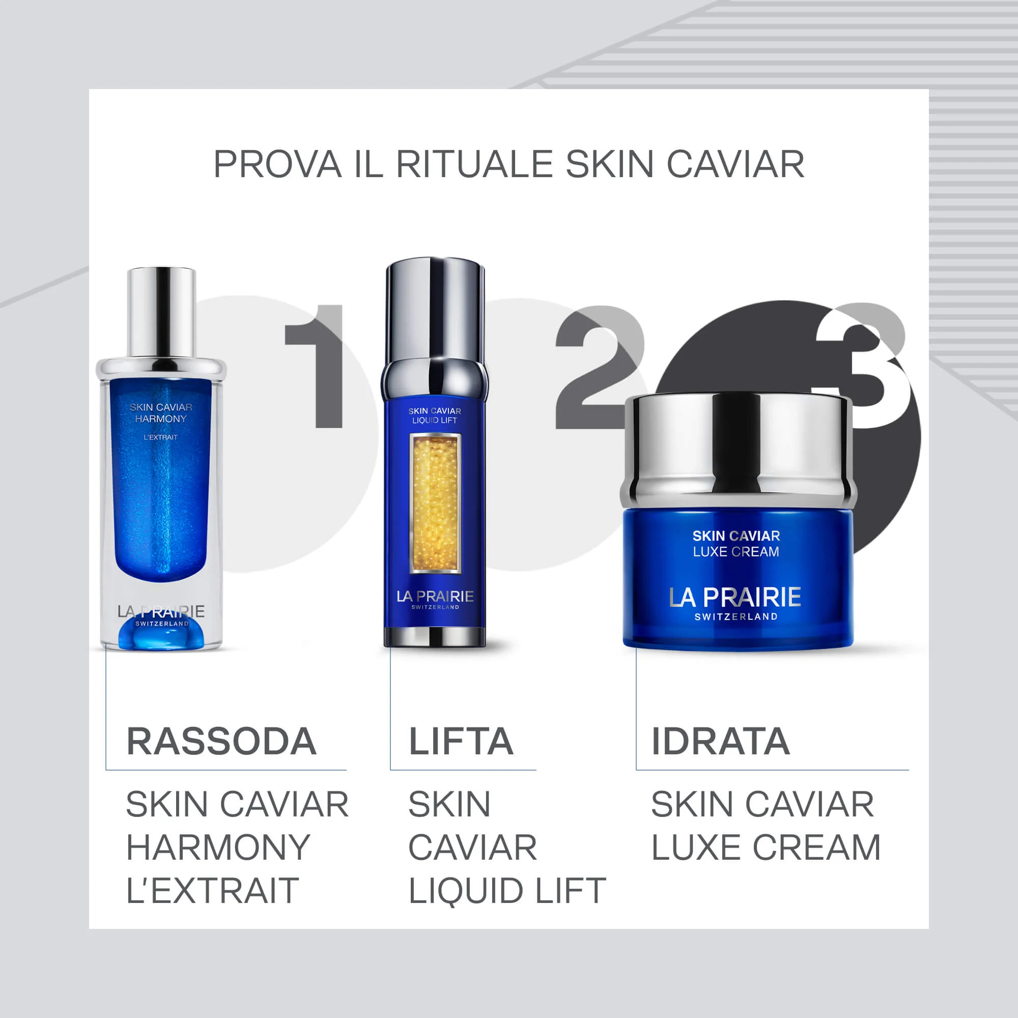 Skin Caviar Luxe Cream Crema Rassodante - Tratt. lifting viso 24 ore, Tratt.viso 24 ore nutriente, Tratt.viso 24 ore antirughe