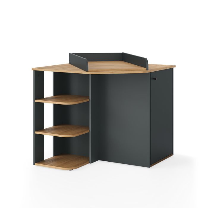 Kristian changing table 85x77.3cm with 3 closed compartments Anthracite/Artisan Vicco 57890
