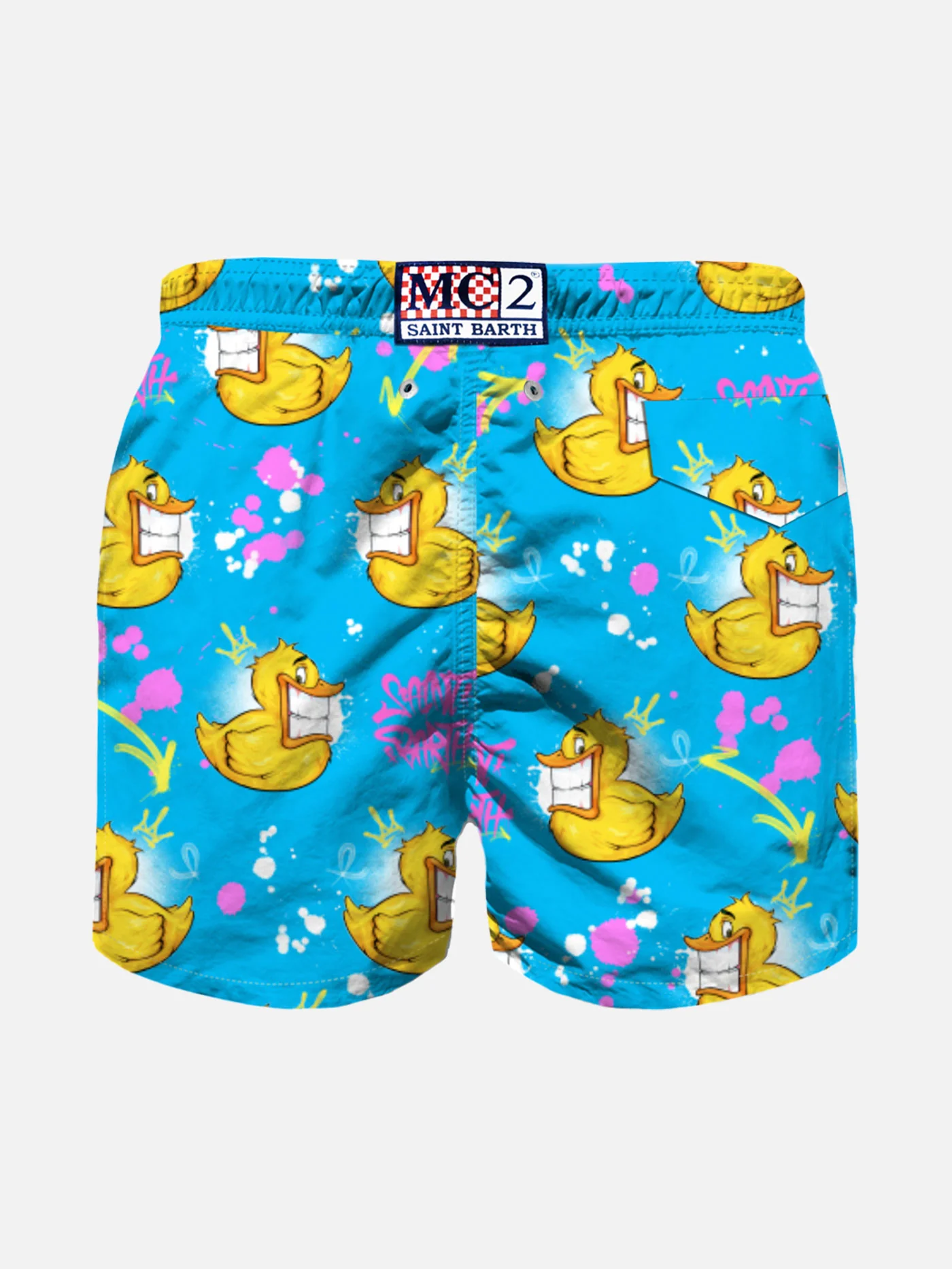 Costume da bagno da bambino con stampa Crypto papera | CRYPTO PUPPETS®
