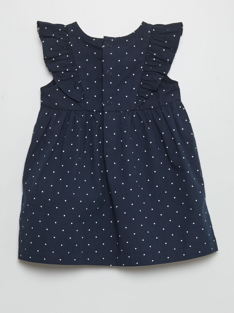 Jurk + onderjurk set - BLAUW