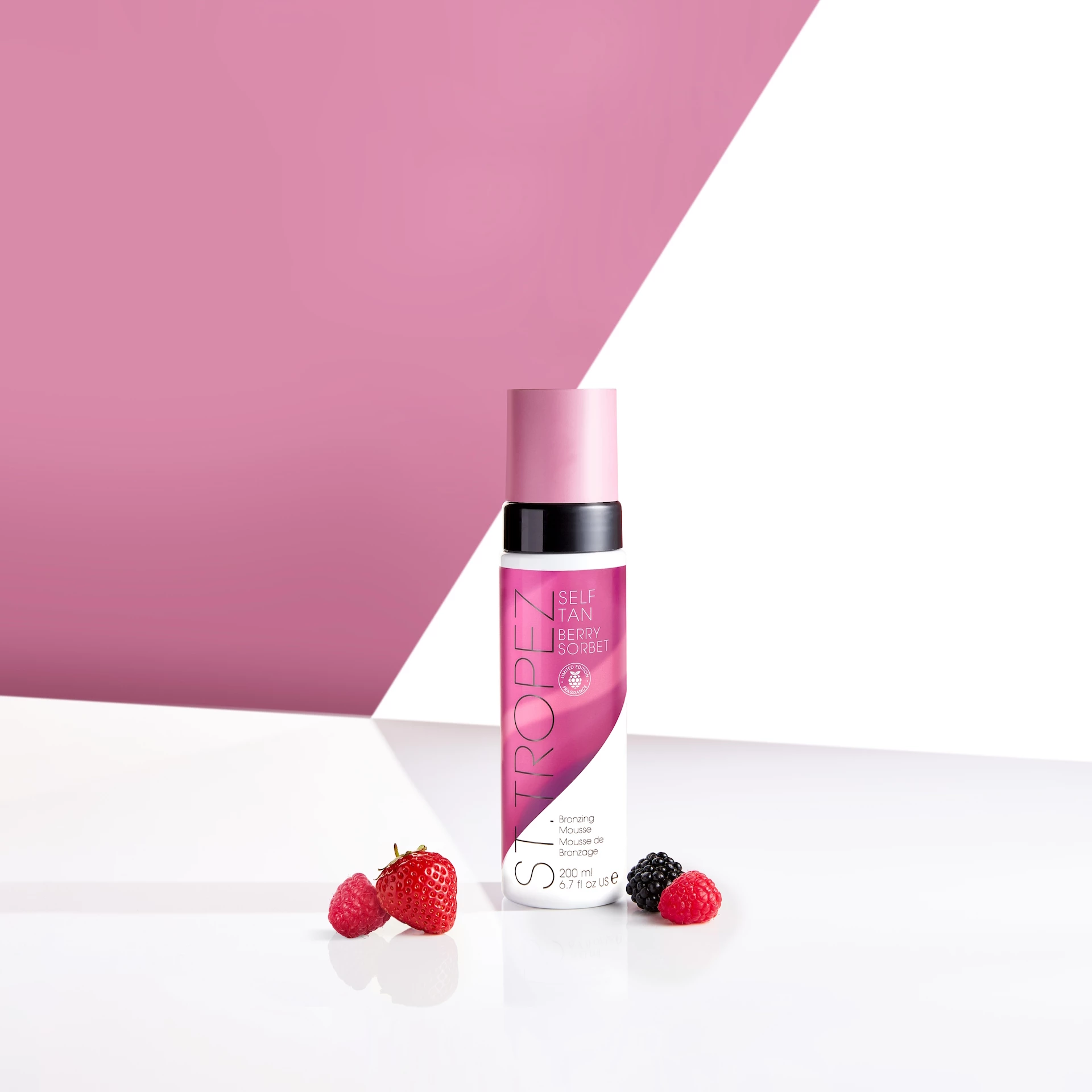 Spumă bronzantă cu sorbet de fructe de pădure 200 ml - St Tropez