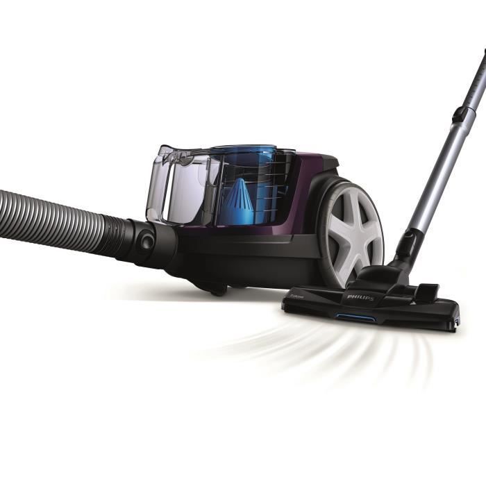 PHILIPS FC9333/09 Aspirateur traîneau sans sac PowerPro Compact - 750W - 79db - Violet