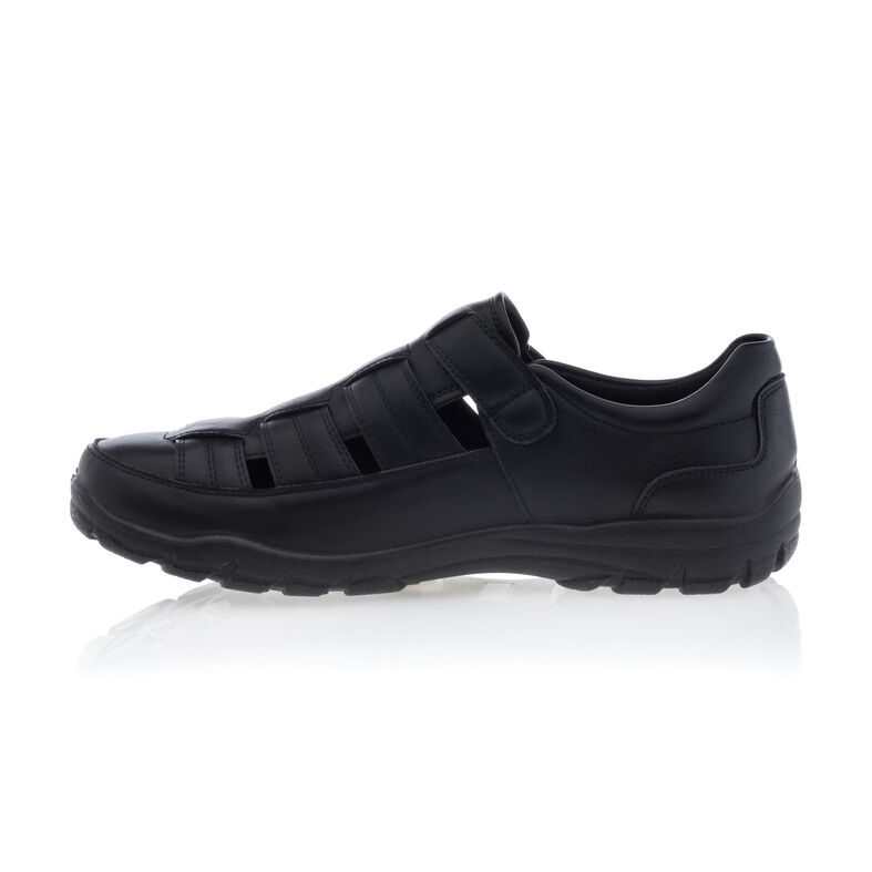  Sandálias pretas masculinas / Sapatos de bico aberto