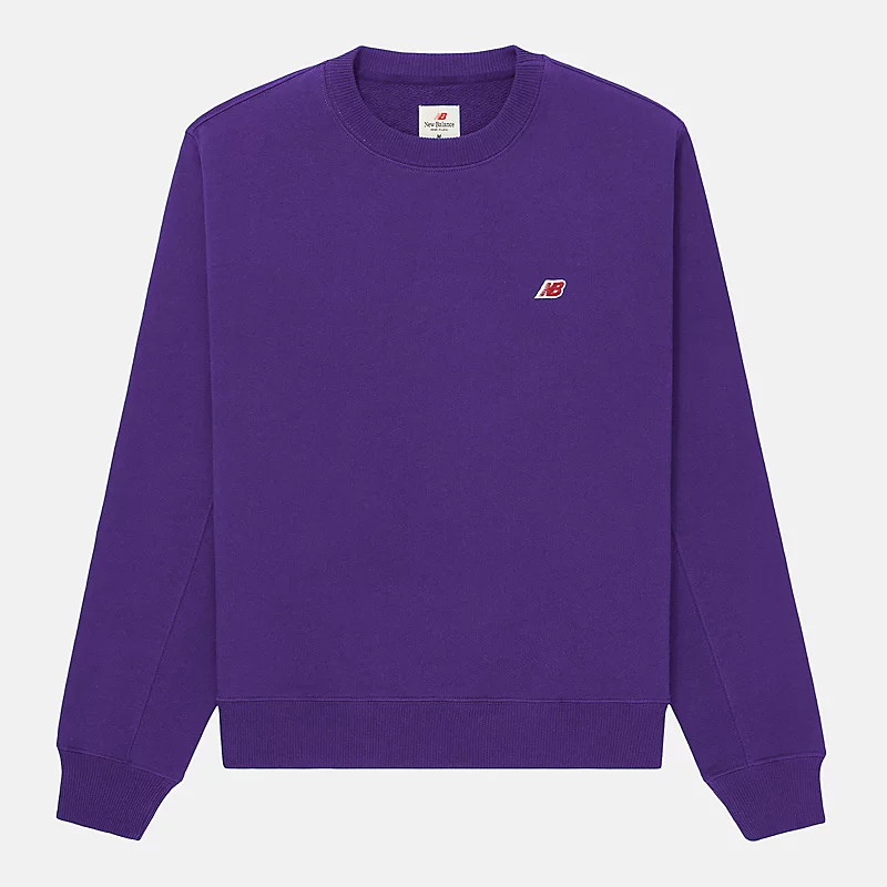 Męska bluza z okrągłym dekoltem MADE in USA Core – PRISM PURPLE