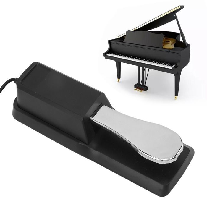Pedal de sustain SURENHAP, metálico, soporte universal para teclado de piano, instrumentos de piano