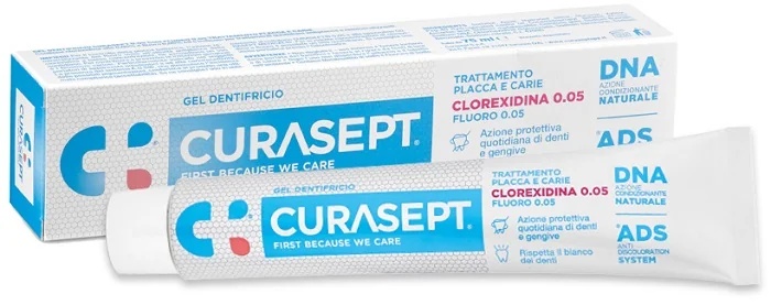 CURASEPT Pasta dental en gel con clorhexidina al 0,05% ADS+ADN 75 ml