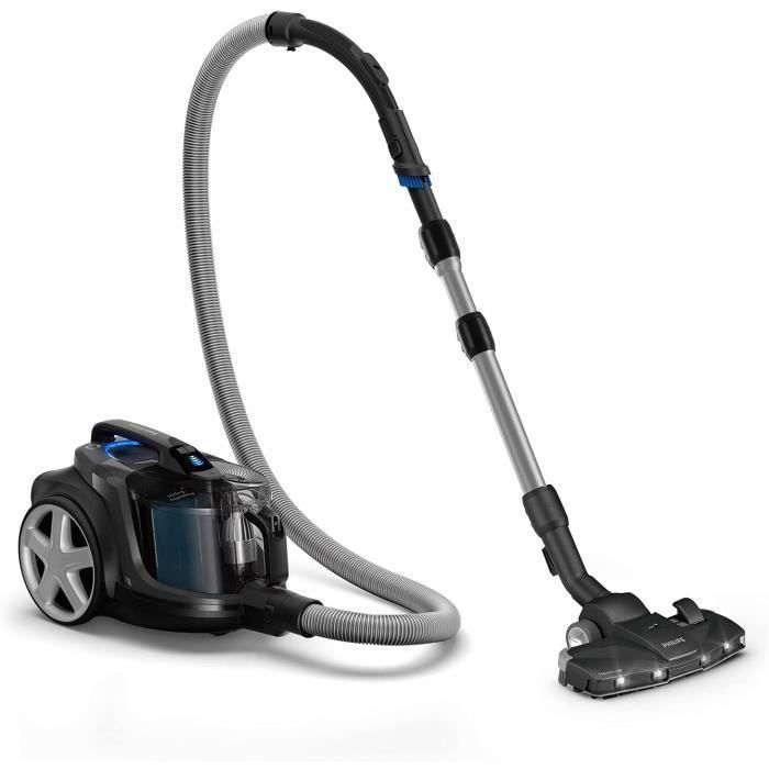 Aspirateur sans Sac - Philips - FC9747/09 - Noir Brillant - PowerCyclone 8 - TriActive+ LED