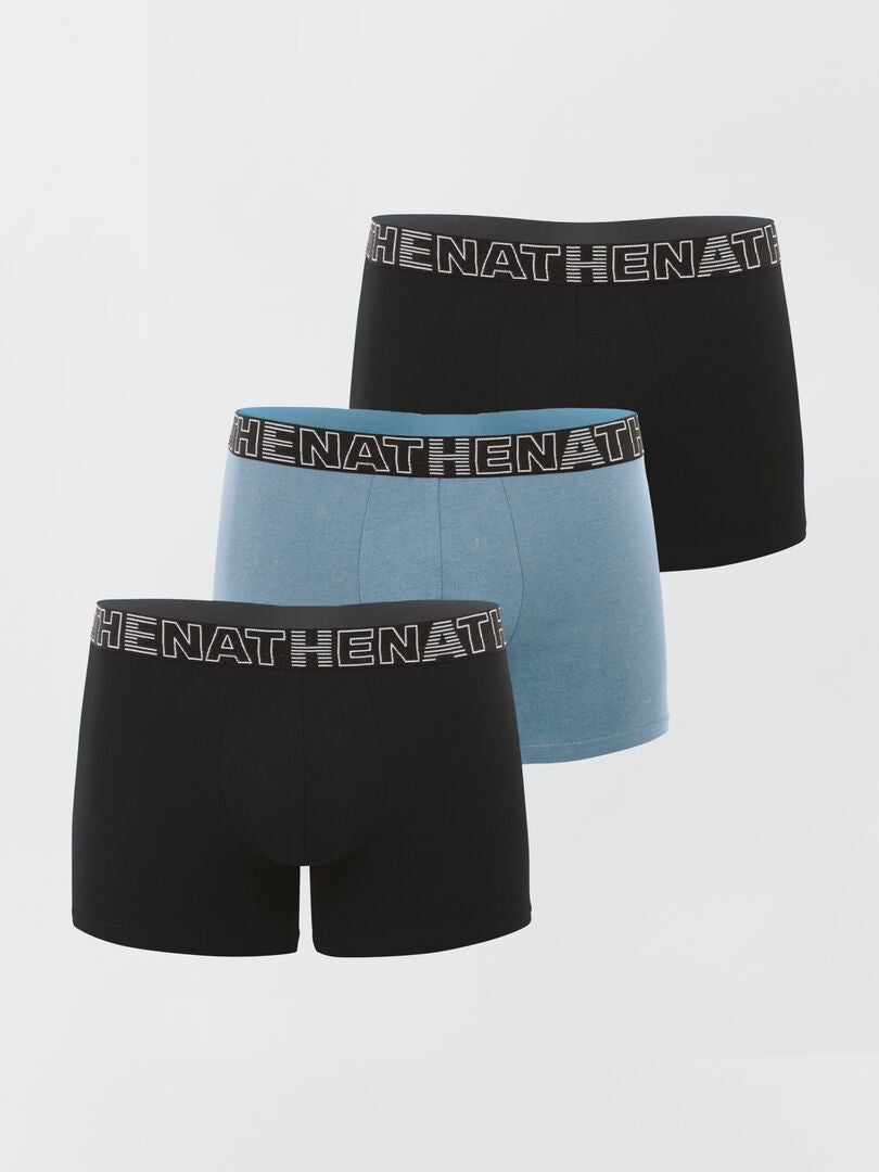 Conjunto de 3 cuecas boxer - PRETAS