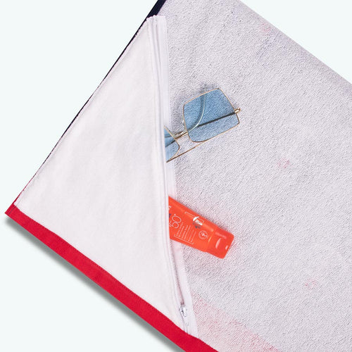 Cabaia Monterosso rectangular navy blue towel