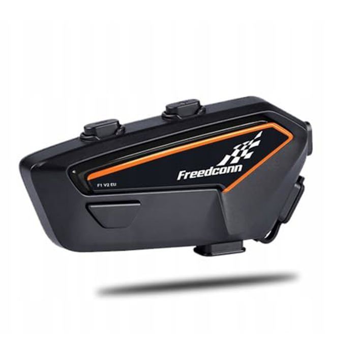 Intercom moto - FREEDCONN - F1 V2 EU - Sans fil - Noir - Volume réglable