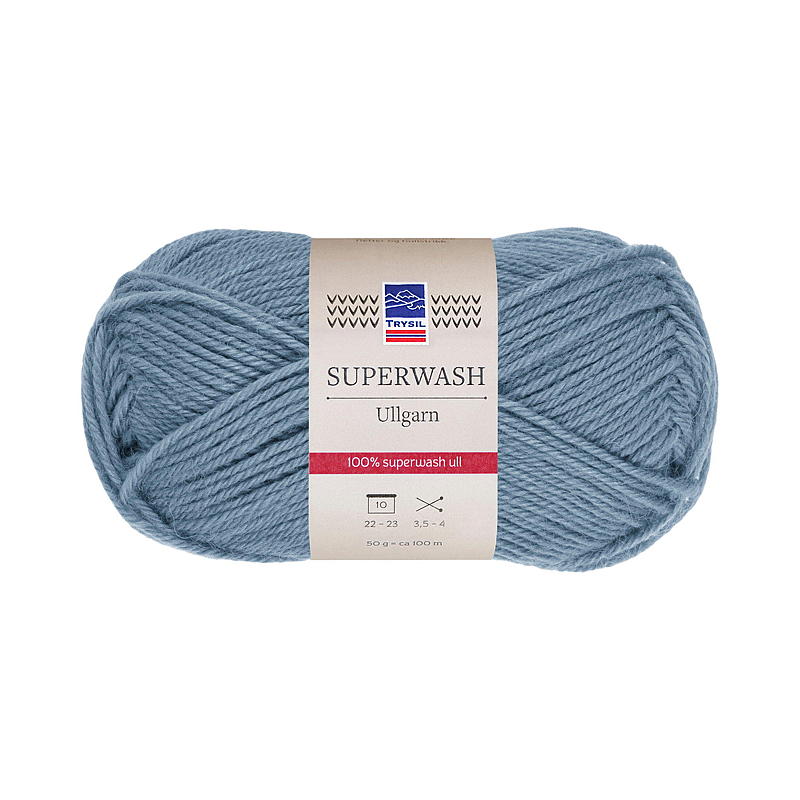 Hilo de lana Trysil Superwash denim claro