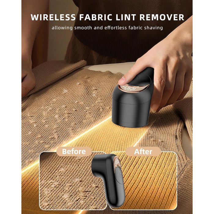 Rechargeable Lint Remover with LED Screen & 3 Speeds, Lint Remover for Clothes to Remove Lint, Pills and