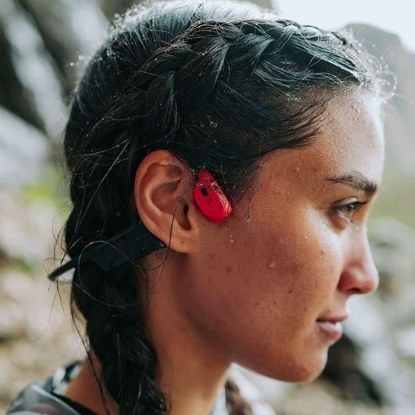 Cuffie sportive wireless SUUNTO Wing - Conduzione ossea - Power bank incluso - Rosse