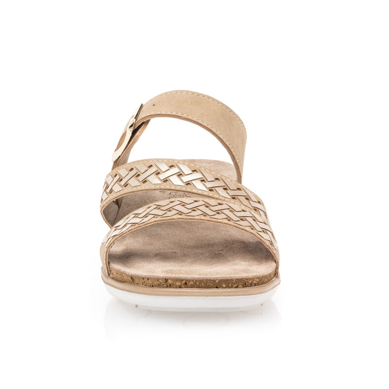 Zuecos/mules beige para mujer