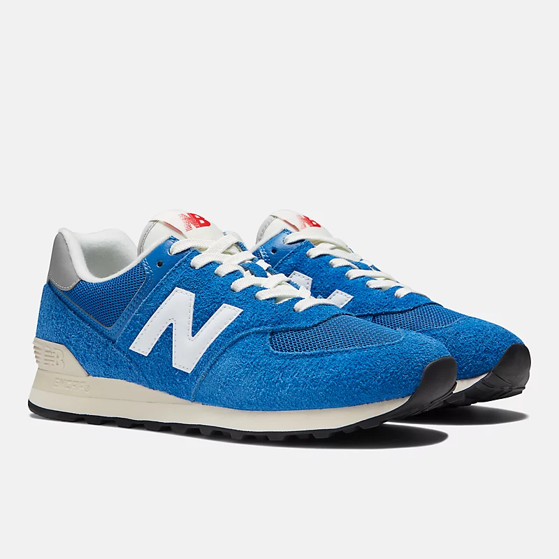 Unisex 574 - Blue with White
