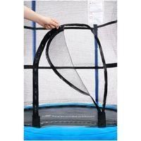 Trampoline Enfant 3-6 ans - HyperMotion - Ø 140cm Hauteur 162cm - Filet de protection Ouverture Zippée- Ressort- Extérieur Intérieur
