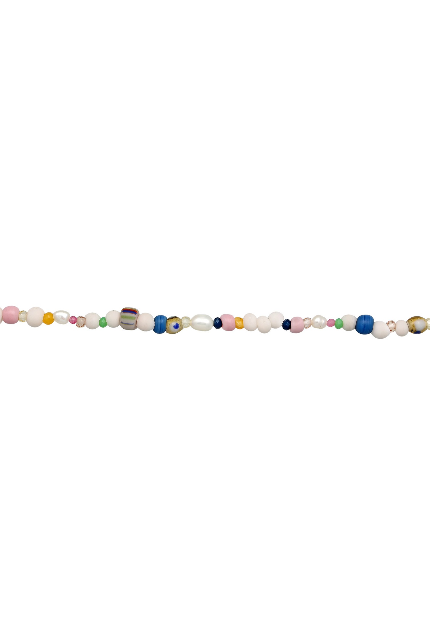 Elli PREMIUM Elli PREMIUM collier Femmes choker été perles multicolores en argent sterling 925 plaqué or