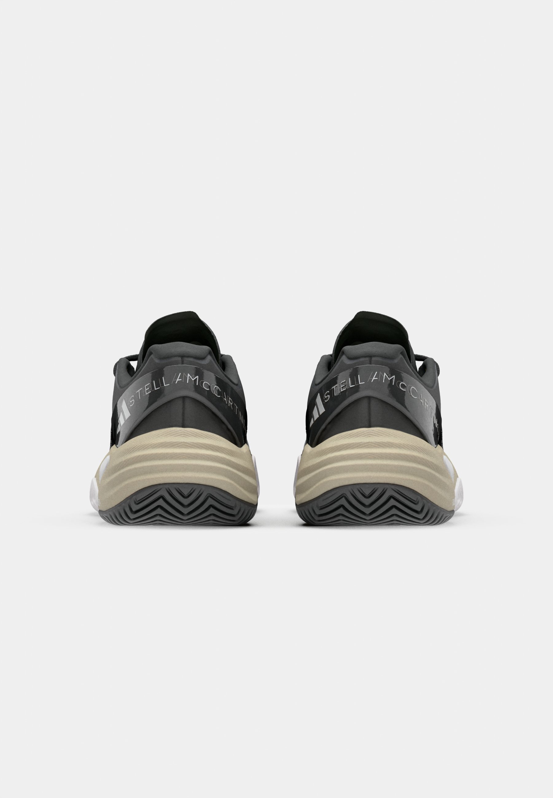 adidas Performance ASMC BARRICADE - Chaussures de tennis multicourts - Noir/Argent métallisé/Lait d'amande