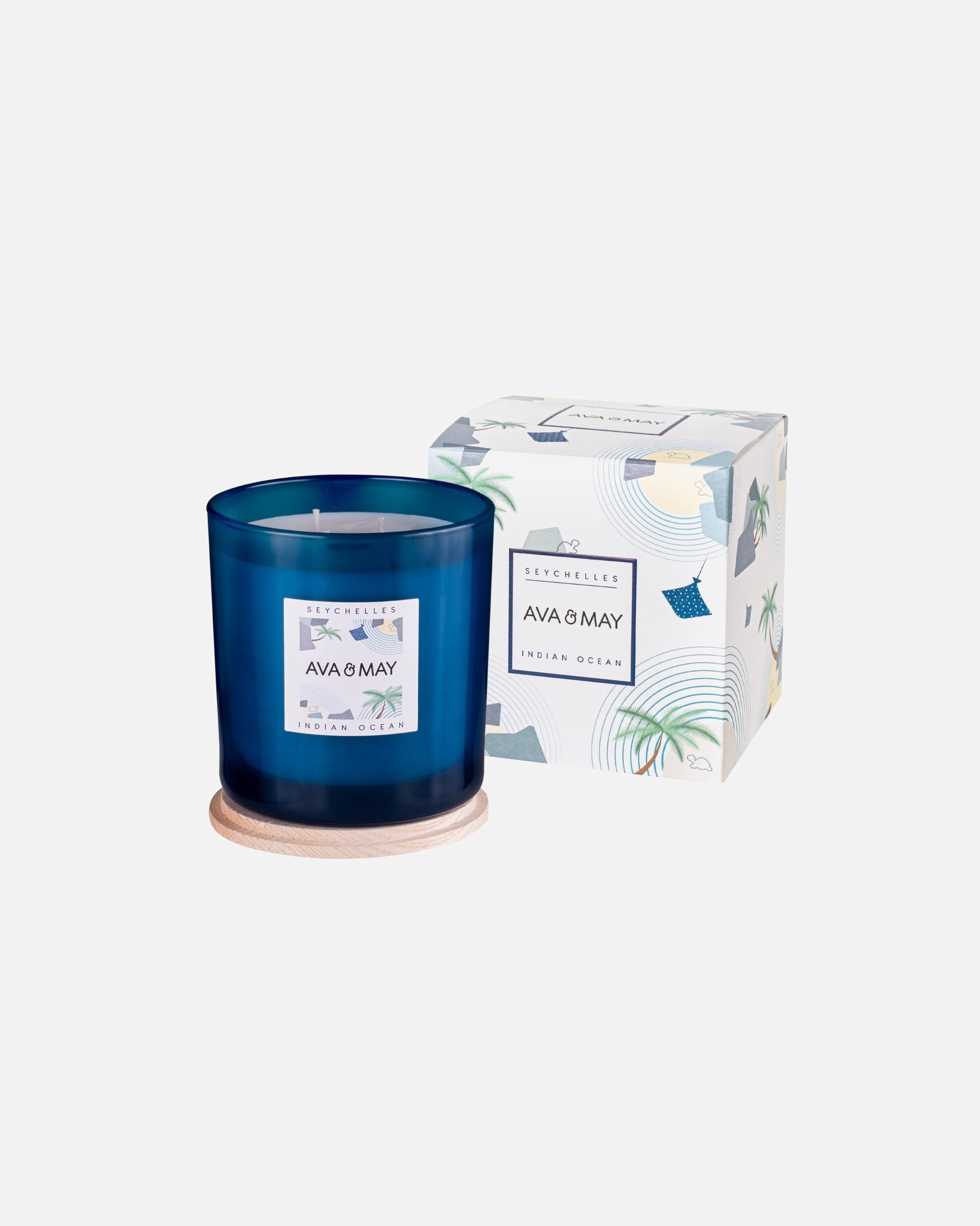 AVA & MAY Maxi bougie parfumée Seychelles