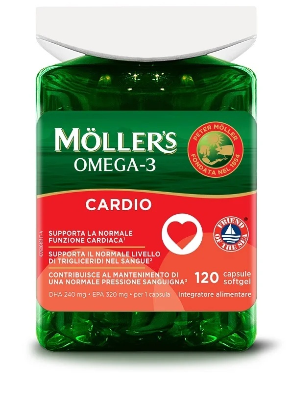 Moller's Omega 3 Cardio 120 capsules voor een gezond hart