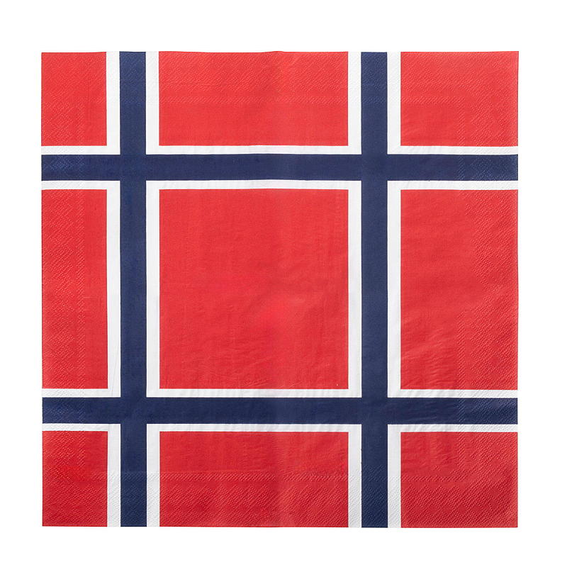 Servilletas del 17 de mayo con 3 capas y bandera noruega