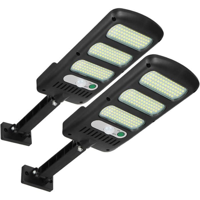 Conjunto de 2 Luminárias Solares Externas - 213 LEDs - Sensor de Movimento - À Prova d'Água 180°