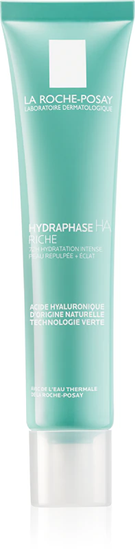 La Roche-Posay Hydraphase HA Hyaluronic Acid Rich Moisturizer, een intensief hydraterende crème met hyaluronzuur.