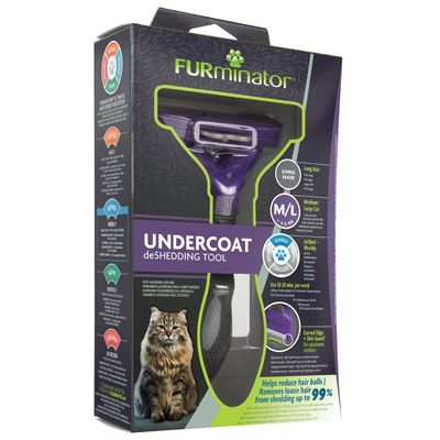 FURminator Entfilzungswerkzeug – Langhaarkatzen