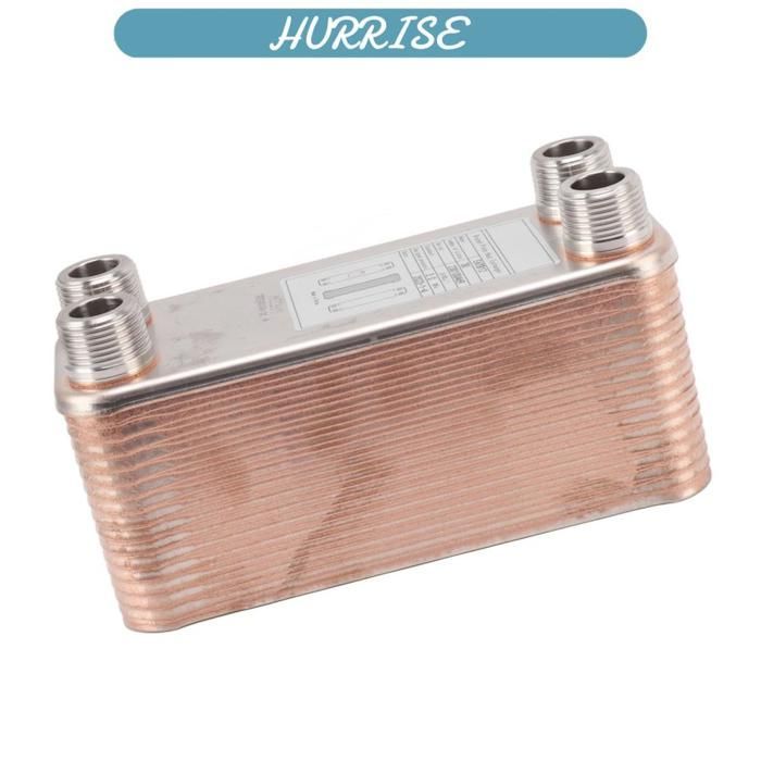 Enfriador de placas, intercambiador de calor profesional de acero inoxidable 304 para enfriador de mosto para cerveza, agua,