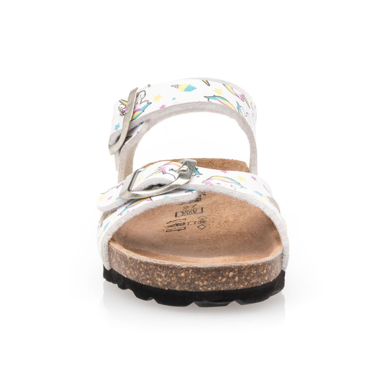 Weiße Sandalen für Mädchen / Zehenfreie Schuhe