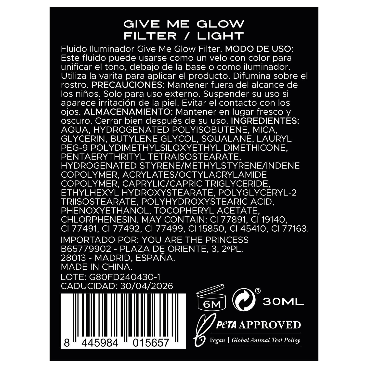 Give Me Glow filter tekući highlighter Highlighteri
